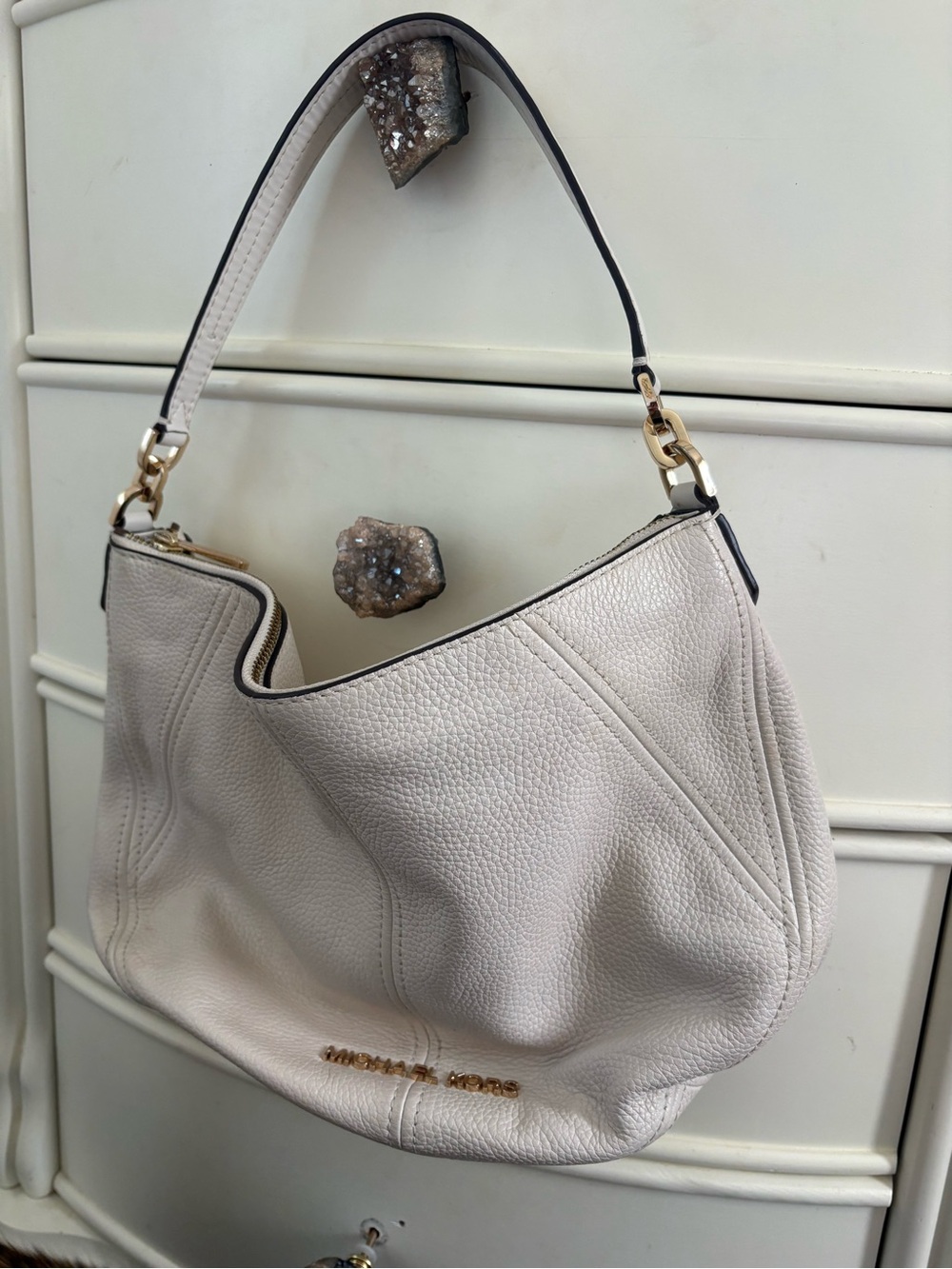 White Leather Michael Kors Bag